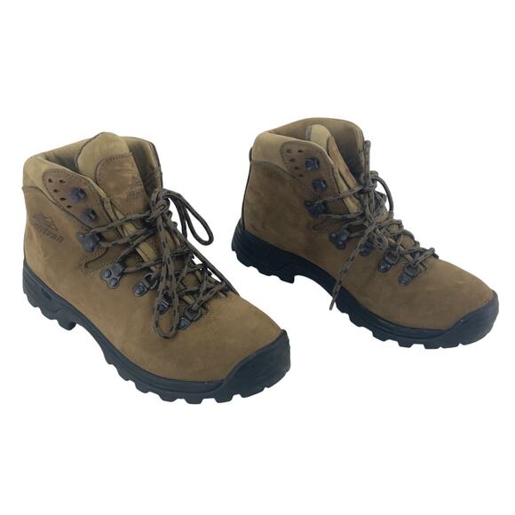 Montrail Brown Leather Hiking Boots Women's Size 8 Preowned - Picture 1 of 7